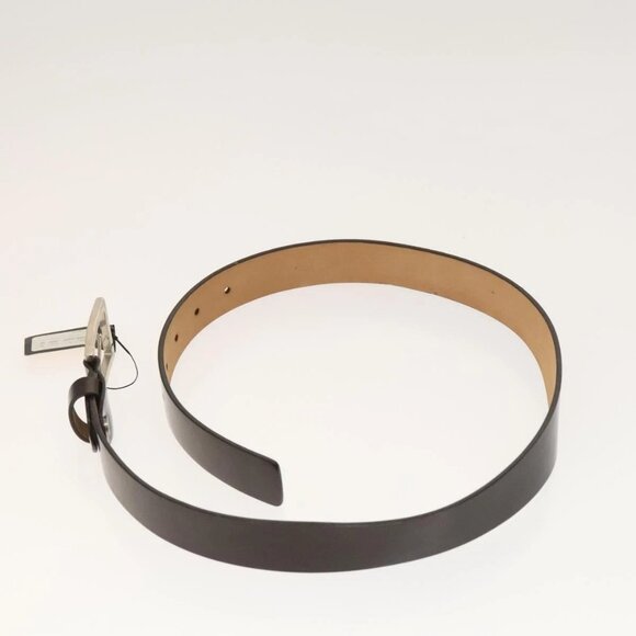 FENDI Zucca Canvas Belt Leather Canvas 2 Set Brown Dark Brown Auth bs25284 - Picture 5 of 13